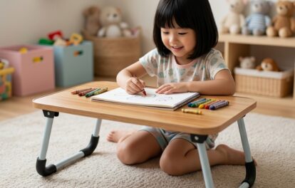 室内で便利に使える軽量折りたたみミニテーブル